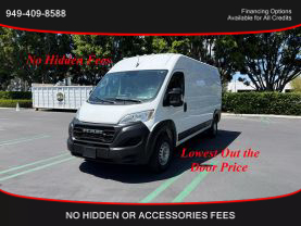 2023 RAM PROMASTER CARGO VAN CARGO V6, VVT, 3.6 LITER 2500 HIGH ROOF VAN 3D