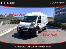 2022 RAM PROMASTER CARGO VAN CARGO V6, VVT, 3.6 LITER 2500 HIGH ROOF VAN 3D