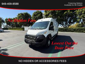 2023 RAM PROMASTER CARGO VAN CARGO V6, VVT, 3.6 LITER 2500 HIGH ROOF VAN 3D