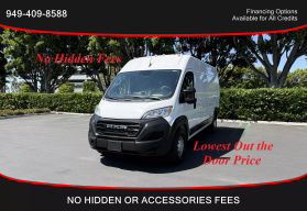 2023 RAM PROMASTER CARGO VAN CARGO V6, VVT, 3.6 LITER 2500 HIGH ROOF VAN 3D