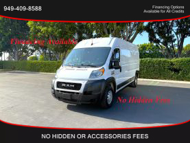 2022 RAM PROMASTER CARGO VAN CARGO V6, VVT, 3.6 LITER 2500 HIGH ROOF VAN 3D