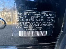 2019 HYUNDAI IONIQ HYBRID HATCHBACK BLACK/BLUE AUTOMATIC - Auto Spot