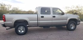 2003 CHEVROLET SILVERADO 2500 HD CREW CAB PICKUP V8, TURBO DIESEL, 6.6L LS PICKUP 4D 8 FT at The one Auto Sales in Phoenix, AZ