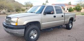 2003 CHEVROLET SILVERADO 2500 HD CREW CAB PICKUP V8, TURBO DIESEL, 6.6L LS PICKUP 4D 8 FT at The one Auto Sales in Phoenix, AZ