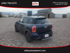 2013 MINI COUNTRYMAN HATCHBACK 4-CYL, TURBO, 1.6 LITER COOPER S ALL4 HATCHBACK 4D