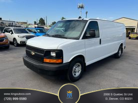 2017 CHEVROLET EXPRESS 3500 CARGO CARGO V8, FLEX FUEL, 6.0 LITER EXTENDED VAN 3D