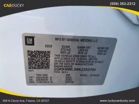 2019 GMC ACADIA SUV V6, 3.6 LITER SLT-2 SPORT UTILITY 4D