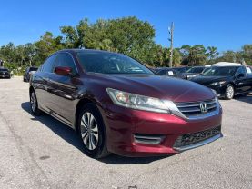 2014 HONDA ACCORD SEDAN BURGUNDY AUTOMATIC -  V & B Auto Sales