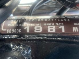 1981 HONDA CB900C CUSTOM 900 - - -