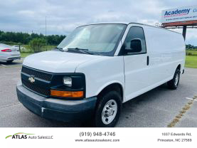 2013 CHEVROLET EXPRESS 3500 CARGO CARGO V8, FLEX FUEL, 6.0 LITER EXTENDED VAN 3D
