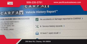 2008 SUZUKI SX4 HATCHBACK 4-CYL, 2.0 LITER HATCHBACK 4D