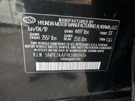 2019 HYUNDAI SONATA SEDAN BLACK AUTOMATIC - Auto Spot