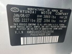 2007 HYUNDAI ELANTRA SEDAN SILVER AUTOMATIC - Auto Spot