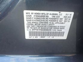 2010 HONDA RIDGELINE PICKUP BLUE AUTOMATIC - Auto Spot