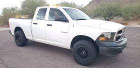 2010 DODGE RAM 1500 QUAD CAB PICKUP V8, FLEX FUEL, 4.7 LITER ST PICKUP 4D 6 1/3 FT at The One Autosales Inc in Phoenix , AZ 85022  33.60461470880989, -112.03641575767358