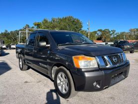 2010 NISSAN TITAN CREW CAB PICKUP GRAY AUTOMATIC -  V & B Auto Sales