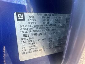 2015 CHEVROLET COLORADO CREW CAB PICKUP BLUE AUTOMATIC - Auto Spot