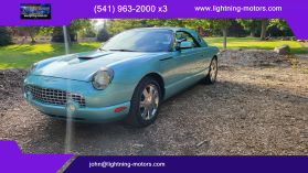 2002 FORD THUNDERBIRD CONVERTIBLE V8, 3.9 LITER CONVERTIBLE 2D
