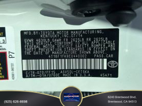 2014 TOYOTA CAMRY SEDAN 4-CYL, 2.5 LITER SE SEDAN 4D