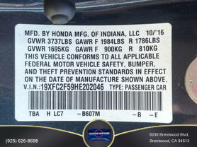 2017 HONDA CIVIC SEDAN 4-CYL, I-VTEC, 2.0 LITER LX SEDAN 4D