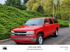 2002 CHEVROLET SUBURBAN 1500 SUV V8, FFV, 5.3 LITER SPORT UTILITY