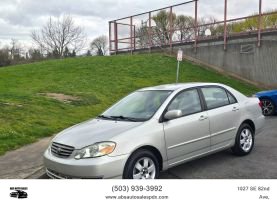 2003 TOYOTA COROLLA SEDAN 4-CYL, 1.8 LITER CE SEDAN 4D