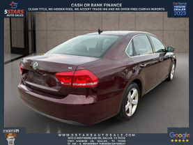 2013 VOLKSWAGEN PASSAT SEDAN 5-CYL, PZEV, 2.5 LITER 2.5L SE SEDAN 4D