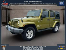 2007 JEEP WRANGLER SUV V6, 3.8 LITER UNLIMITED SAHARA SPORT UTILITY 4D