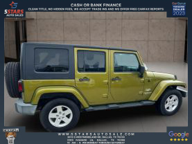 2007 JEEP WRANGLER SUV V6, 3.8 LITER UNLIMITED SAHARA SPORT UTILITY 4D