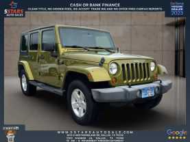 2007 JEEP WRANGLER SUV V6, 3.8 LITER UNLIMITED SAHARA SPORT UTILITY 4D
