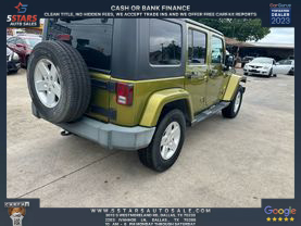 2007 JEEP WRANGLER SUV V6, 3.8 LITER UNLIMITED SAHARA SPORT UTILITY 4D