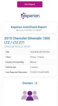 2015 CHEVROLET SILVERADO 1500 CREW CAB PICKUP V8, ECOTEC3, 6.2 LITER LTZ PICKUP 4D 5 3/4 FT
