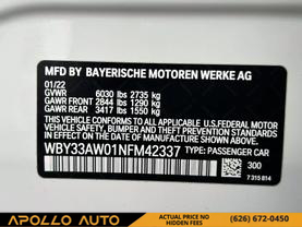 2022 BMW I4 COUPE DUAL AC ELECTRIC MOTORS M50 COUPE 4D
