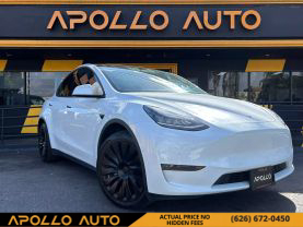 2021 TESLA MODEL Y SUV DUAL AC ELECTRIC MOTORS LONG RANGE SPORT UTILITY 4D