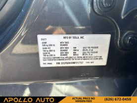 2021 TESLA MODEL Y SUV DUAL AC ELECTRIC MOTORS LONG RANGE SPORT UTILITY 4D