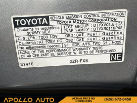2013 TOYOTA PRIUS HATCHBACK 4-CYL, HYBRID, 1.8 LITER THREE HATCHBACK 4D