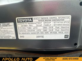 2016 TOYOTA RAV4 SUV 4-CYL, HYBRID, 2.5 LITER XLE HYBRID SPORT UTILITY 4D