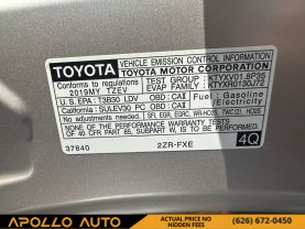 2019 TOYOTA PRIUS PRIME HATCHBACK 4-CYL, HYBRID, 1.8 LITER ADVANCED HATCHBACK 4D