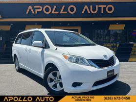 2011 TOYOTA SIENNA VAN V6, 3.5 LITER LE MINIVAN 4D