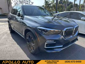2019 BMW X5 SUV 6-CYL, TURBO, 3.0 LITER XDRIVE40I SPORT UTILITY 4D