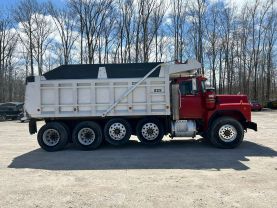 1999 MACK RB6885 DUMP DUMP TRUCK 400E7 QUAD AXLE at T&T Repairables - used car dealership in Spencer, Indiana.