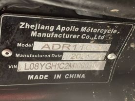 2021 APOLLO ADR110-2 OFF ROAD - -