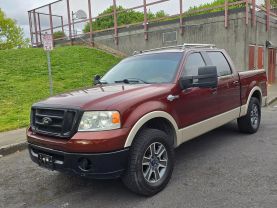 2007 FORD F150 SUPERCREW CAB PICKUP V8, FLEX FUEL, 5.4 LITER KING RANCH PICKUP 4D 5 1/2 FT