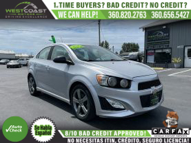 2015 CHEVROLET SONIC SEDAN 4-CYL, TURBO, 1.4 LITER RS SEDAN 4D