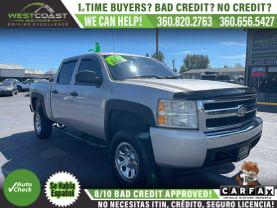 2007 CHEVROLET SILVERADO 1500 CREW CAB PICKUP V8, 4.8 LITER LS PICKUP 4D 5 3/4 FT