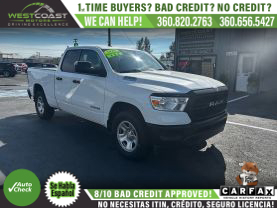 2020 RAM 1500 QUAD CAB PICKUP V6, VVT, ETORQUE, 3.6 LITER TRADESMAN PICKUP 4D 6 1/3 FT