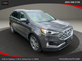 2019 FORD EDGE SUV 4-CYL, ECOBOOST, TURBO, 2.0 LITER TITANIUM SPORT UTILITY 4D