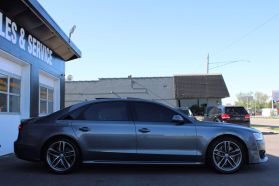 2017 AUDI A8 SEDAN V8, TURBO, 4.0 LITER L 4.0T SPORT SEDAN 4D