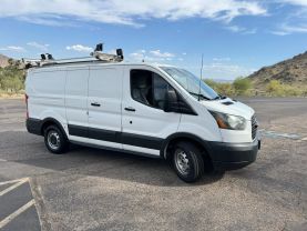 2016 FORD TRANSIT 150 VAN CARGO V6, FLEX FUEL, 3.7 LITER LOW ROOF W/60/40 SIDE DOOR W/RWB VAN 3D