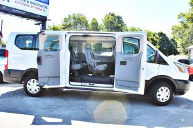 2019 FORD TRANSIT 350 WAGON VAN V6, 3.7 LITER XLT W/LOW ROOF W/60/40 SIDE DOOR VAN 3D